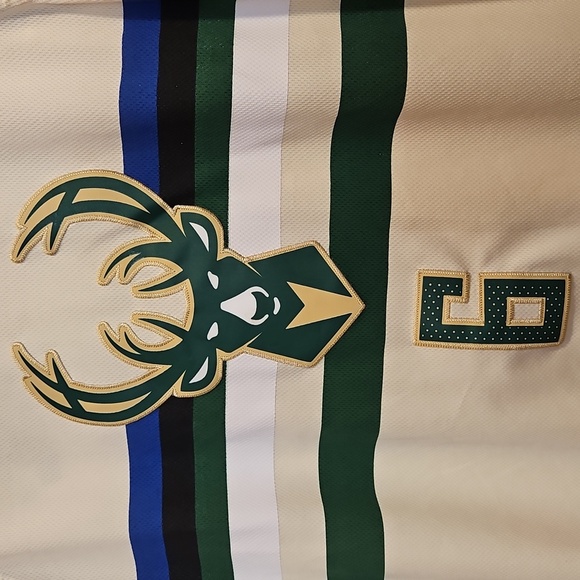 NBA Milwaukee Bucks Nike Swingman Drew Bledsoe #6 Jersey Sz. L - Picture 2 of 5